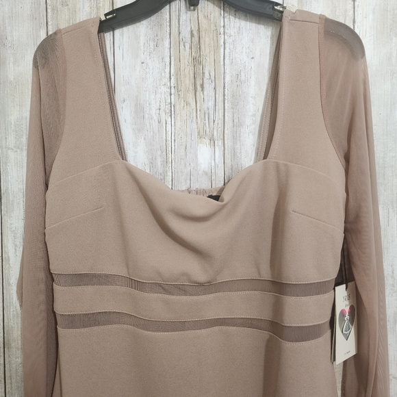 IRIS Dress Baby Pink-Brown Size L - Picture 3 of 10